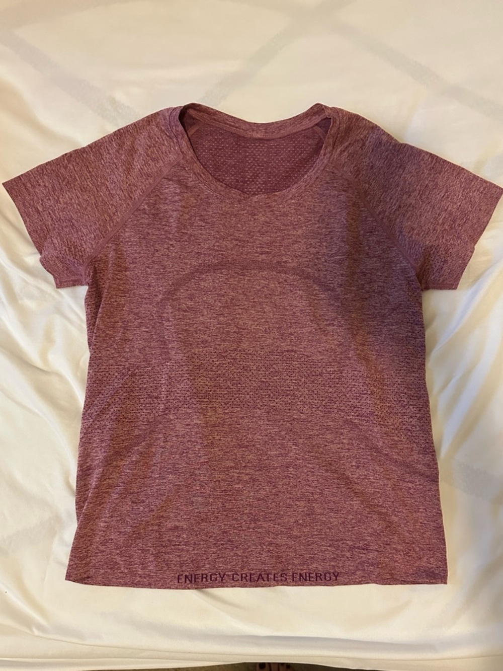 lululemon Swiftly Tech Short Sleeve Shirt 2.0 in size 8, Chilled Grape/Pink Haze